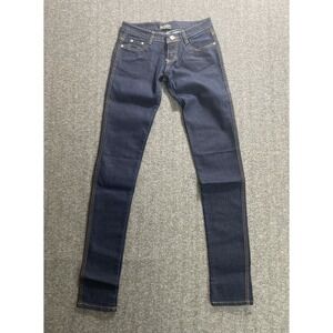 Chuns Fashion Dark Wash Blue Denim Skinny Jeans Size 27